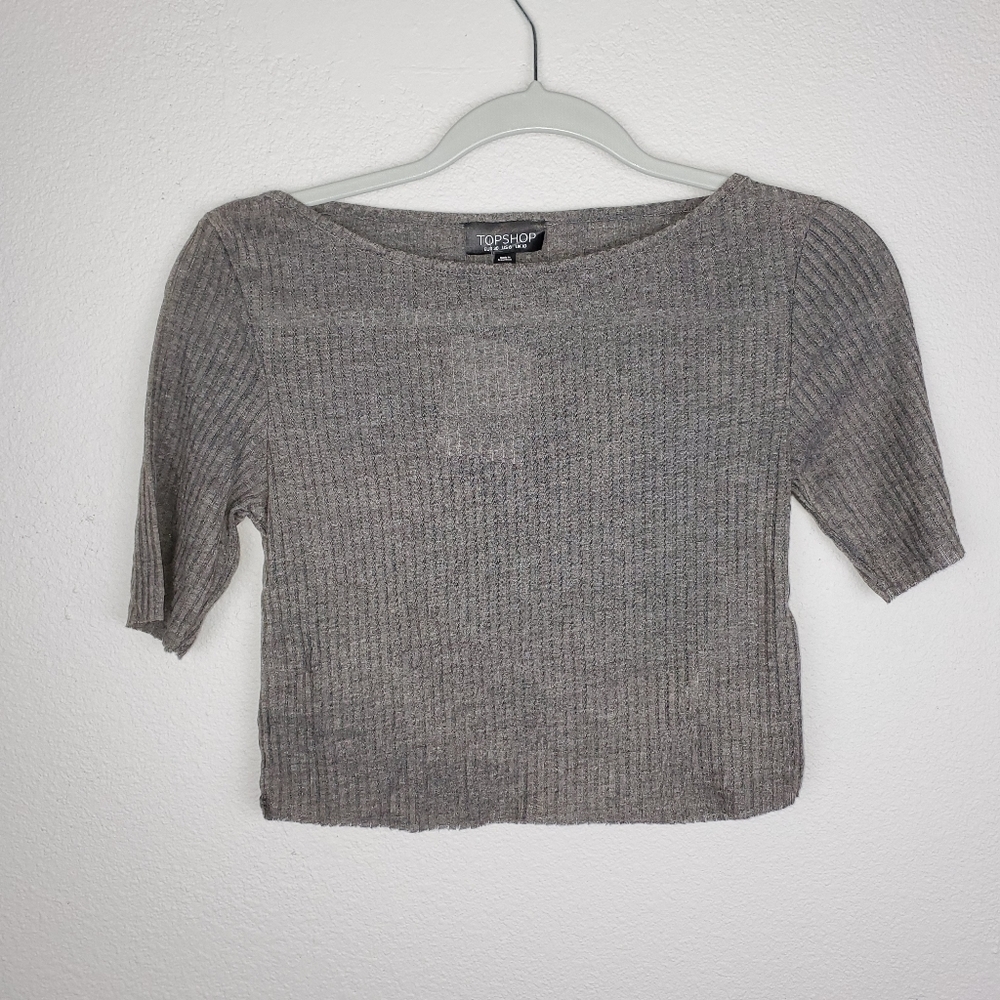 Topshop ribbed crop top, size 6